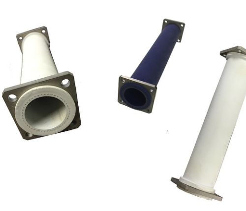Gaine alimentaire avec brides inox